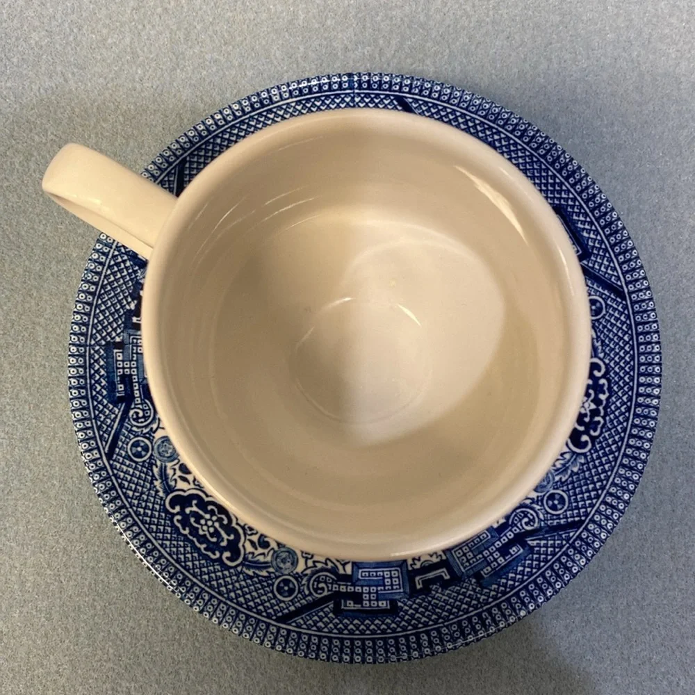 Blue Willow Churchill Coffee Cup Made in England